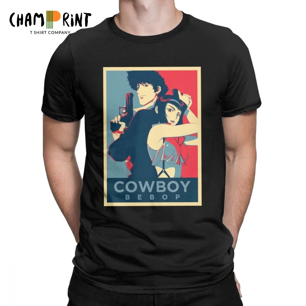Cowboy Bebop Men's T Shirt Spike Faye Space Anime Funny Cotton Short Sleeve Tees O Neck T-Shirts Plus Size Clothes
Cowboy Bebop Men's T Shirt Spike Faye Space Anime Funny Cotton Short Sleeve Tees O Neck T-Shirts Plus Size Clothes