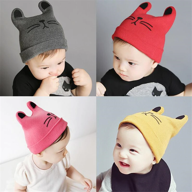 8 Color Cute Cat Deisgn High-Elastic Autumn&Winter Wool Knitted Cotton Children Infant Caps Warm Baby Kids Hat Christmas Gift
8 Color Cute Cat Deisgn High-Elastic Autumn&Winter Wool Knitted Cotton Children Infant Caps Warm Baby Kids Hat Christmas Gift