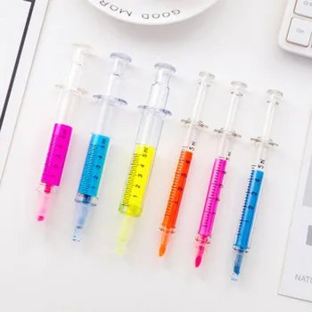 1pcs Syringe Highlighter Pen Plastic School Office Nurse Doctor Student Size two specifications
1pcs Syringe Highlighter Pen Plastic School Office Nurse Doctor Student Size two specifications