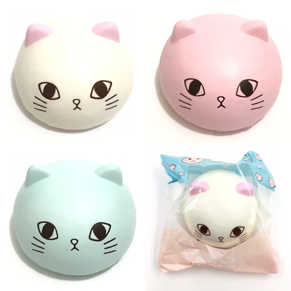 5pcs wholesale Abest jumbo cat bun squishy soft and slow rising scented squishy cake bread key chain kids toys
5pcs wholesale Abest jumbo cat bun squishy soft and slow rising scented squishy cake bread key chain kids toys