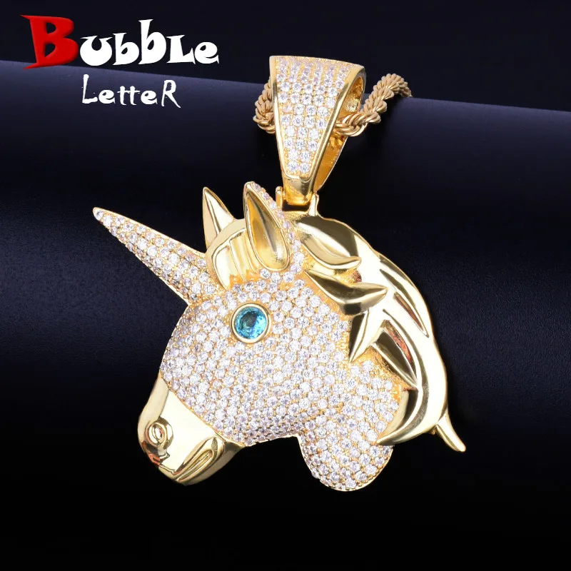 Animal horse head Gold Necklaces & Pendants Free Rope Chain Silver Color AAA Cubic Zircon Men's Hip Hop Jewelry For Gift
Animal horse head Gold Necklaces & Pendants Free Rope Chain Silver Color AAA Cubic Zircon Men's Hip Hop Jewelry For Gift