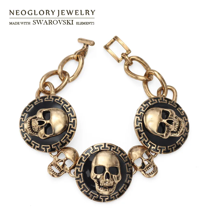 Neoglory Enamel Bracelet Vintage Skeleton Stylish Trendy Design Bangle For Women Classic Holiday Party Gift Sale
Neoglory Enamel Bracelet Vintage Skeleton Stylish Trendy Design Bangle For Women Classic Holiday Party Gift Sale