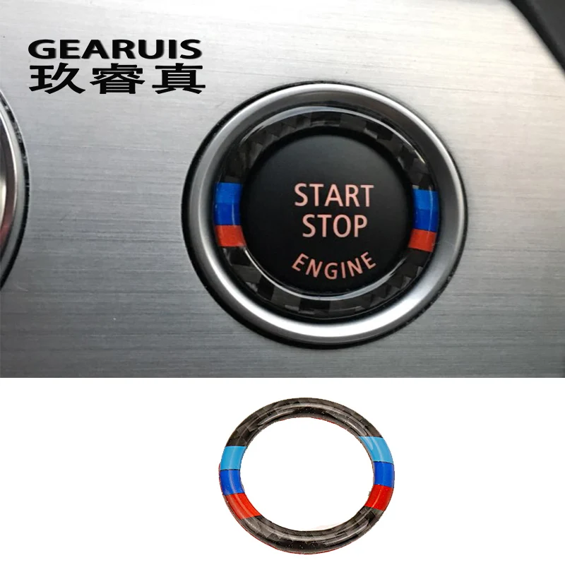For bmw e90 e92 e93 Carbon Fiber Car styling Engine Start Stop Ring M Stripe Trim Circle Ignition Key Ring 3 Series Accessories
For bmw e90 e92 e93 Carbon Fiber Car styling Engine Start Stop Ring M Stripe Trim Circle Ignition Key Ring 3 Series Accessories
