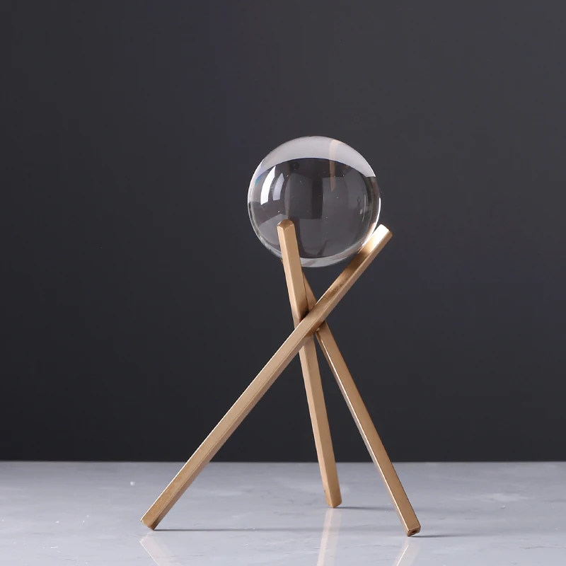 Northern Europe Metal crystal ball ornaments after modern minimalist Home Furnishing model study room office decor
Northern Europe Metal crystal ball ornaments after modern minimalist Home Furnishing model study room office decor