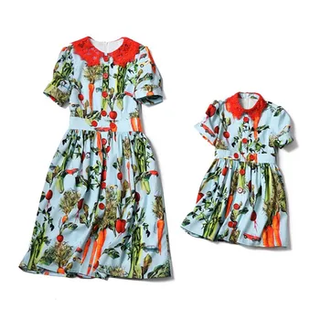 Mama Love Bebe Mother Daughter Dresses Vintage Bohemian Style Doll Collar Mom and Baby Daughter Dress Wedding Family Clothes
Mama Love Bebe Mother Daughter Dresses Vintage Bohemian Style Doll Collar Mom and Baby Daughter Dress Wedding Family Clothes