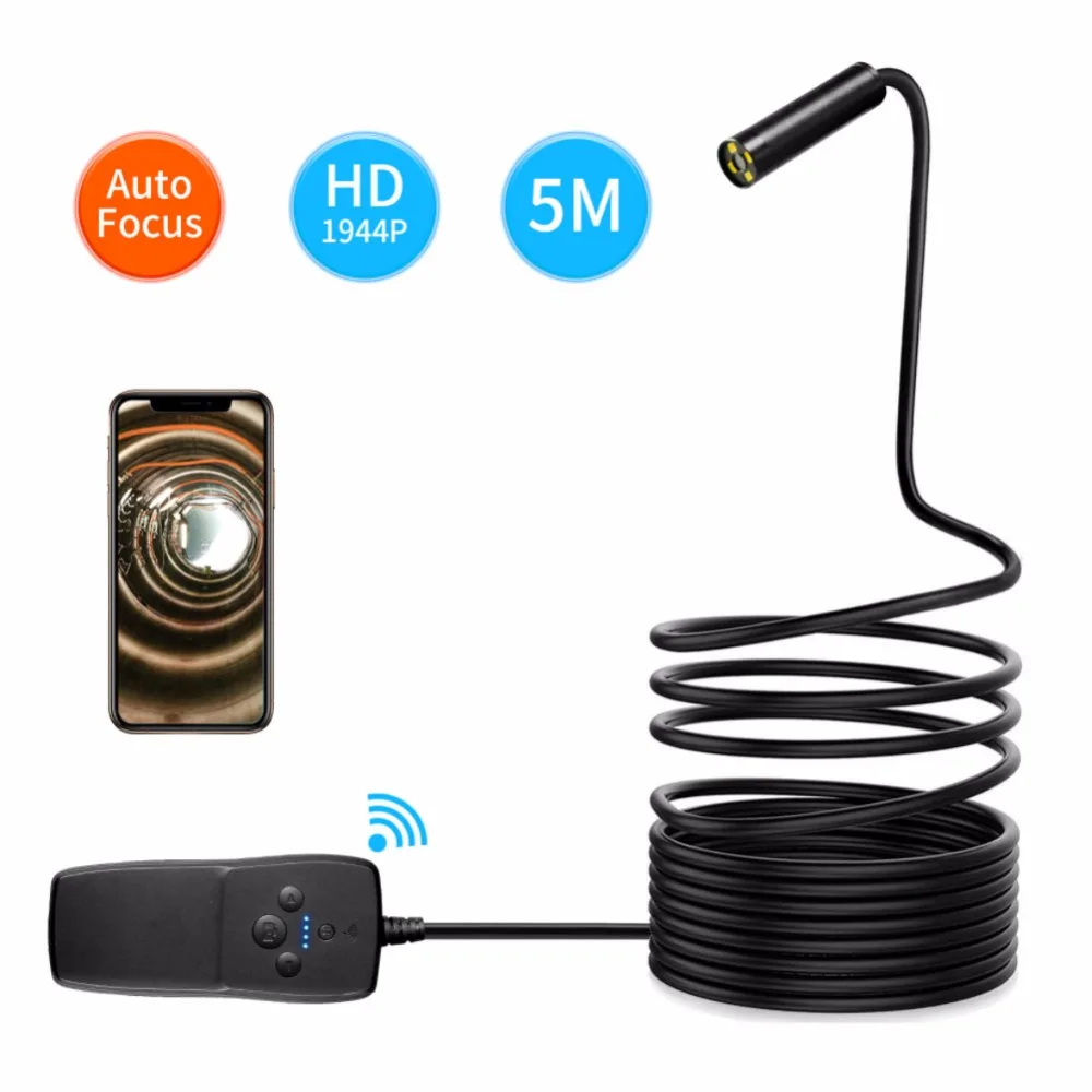 Auto Focus WiFi Endoscope 1944P HD Waterproof Inspection Borescope Snake Camera 3.5m Hard Cable
Auto Focus WiFi Endoscope 1944P HD Waterproof Inspection Borescope Snake Camera 3.5m Hard Cable