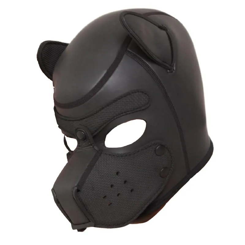 Unisex Padded Latex Rubber Dog Muzzle Hood Full Head Mask with Ears Puppy Cosplay Fetish Pet Role Play Costume
Unisex Padded Latex Rubber Dog Muzzle Hood Full Head Mask with Ears Puppy Cosplay Fetish Pet Role Play Costume