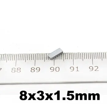 NdFeB Magnet Block cubes 8x3x1.5mm Neodymium Rare Earth Magnets N42 Strong Tinny Permanent Magnetics for Industrial Use 200pcs
NdFeB Magnet Block cubes 8x3x1.5mm Neodymium Rare Earth Magnets N42 Strong Tinny Permanent Magnetics for Industrial Use 200pcs