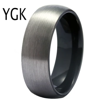 YGK 2018 New Fashion Matte Silver surface black ring Tungsten Carbide cool men ring wedding jewelry Women's Engagement Ring
YGK 2018 New Fashion Matte Silver surface black ring Tungsten Carbide cool men ring wedding jewelry Women's Engagement Ring