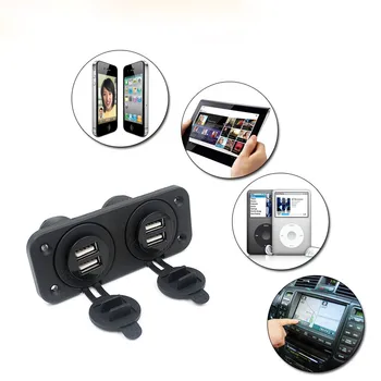 12V Car Boat Accessory Socket Panel 4 USB Charger Power Adapter Outlet Four USB 12V To 5V 2.1A Charge 2.0#
12V Car Boat Accessory Socket Panel 4 USB Charger Power Adapter Outlet Four USB 12V To 5V 2.1A Charge 2.0#