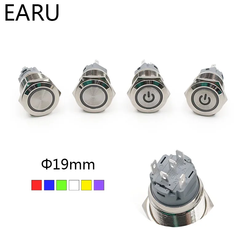 New type 19mm Waterproof Momentary latching Stainless Steel Metal Doorbell Bell Horn Push Button Switch LED Car Auto Engine PC
New type 19mm Waterproof Momentary latching Stainless Steel Metal Doorbell Bell Horn Push Button Switch LED Car Auto Engine PC