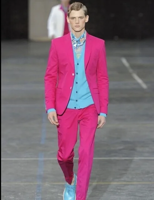 New Style Groomsmen Notch Lapel Groom Tuxedos 2020 Hot Pink Men Suits Two Buttons Wedding Best Man (Jacket+Pants)suits For Men
New Style Groomsmen Notch Lapel Groom Tuxedos 2020 Hot Pink Men Suits Two Buttons Wedding Best Man (Jacket+Pants)suits For Men