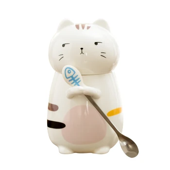 Kawaii Cartoon Cups 400ml Breakfast Coffee Mugs Personality Ceramic Cat Mug with Spoon Milk Cups Office Milk Cup Birthday Gifts
Kawaii Cartoon Cups 400ml Breakfast Coffee Mugs Personality Ceramic Cat Mug with Spoon Milk Cups Office Milk Cup Birthday Gifts