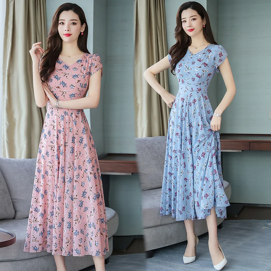 2019 Floral Chiffon Bodycon Beach Maxi Dress Elegant Women Party Vestidos Summer Vintage 3XL Plus Size Print Boho Midi Sundress
2019 Floral Chiffon Bodycon Beach Maxi Dress Elegant Women Party Vestidos Summer Vintage 3XL Plus Size Print Boho Midi Sundress