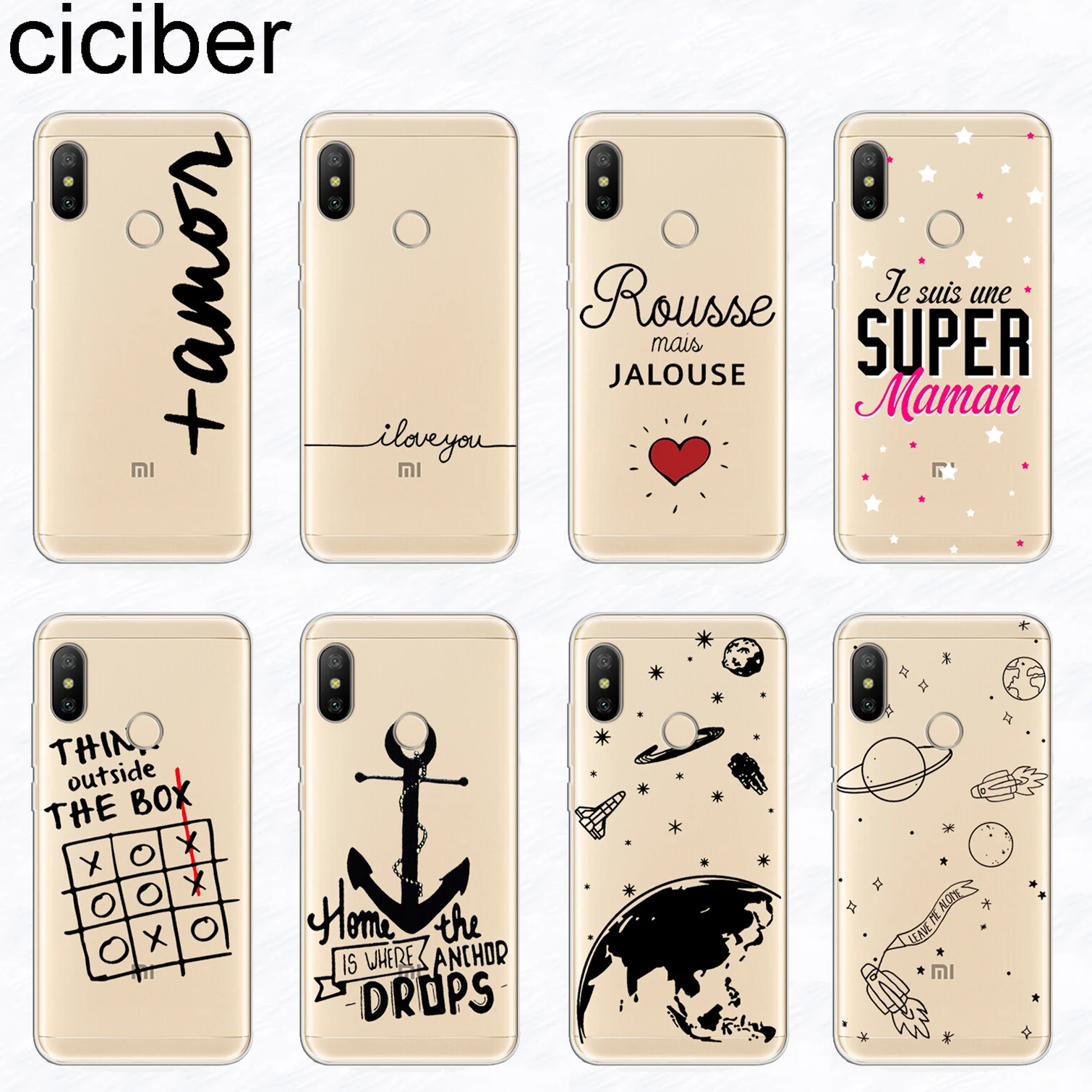 ciciber For Xiaomi Redmi Note 7 6 5 4 3 Pro X A Soft TPU Phone Cases For Red 6 5 4 3 A X S Plus Pro S2 Fundas Words amor Coque
ciciber For Xiaomi Redmi Note 7 6 5 4 3 Pro X A Soft TPU Phone Cases For Red 6 5 4 3 A X S Plus Pro S2 Fundas Words amor Coque