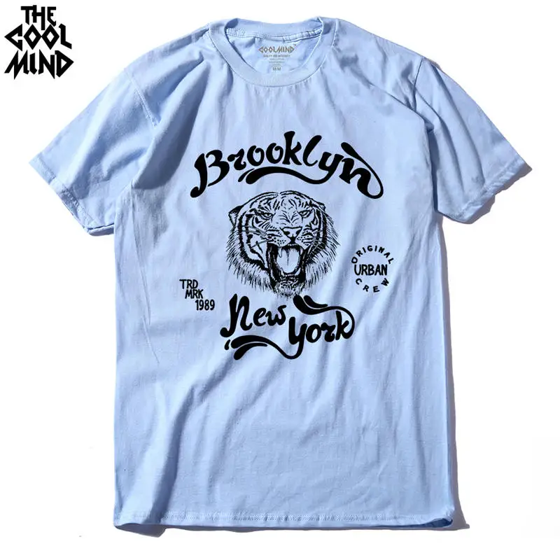 COOLMIND QI0122A 100% cotton brooklyn new york short sleeve tiger print head printed men t shirt casual men Knitted men tshirt
COOLMIND QI0122A 100% cotton brooklyn new york short sleeve tiger print head printed men t shirt casual men Knitted men tshirt
