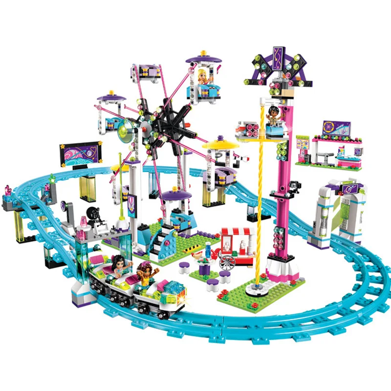 Amusement Park Roller Coaster Legoing Friends Model Building Blocks 1136 Piece Bricks Girls Birthday Gifts Toys For Children
Amusement Park Roller Coaster Legoing Friends Model Building Blocks 1136 Piece Bricks Girls Birthday Gifts Toys For Children
