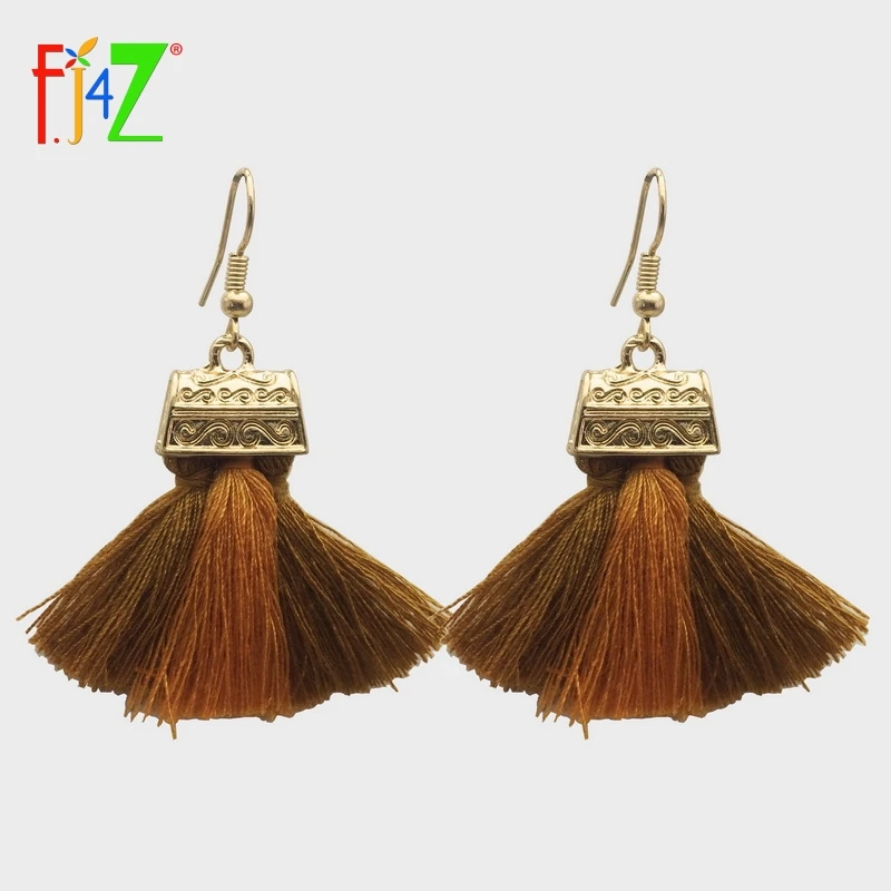 Женские серьги F. J4Z модные серьги-капельки из меха норки с кисточками | Украшения