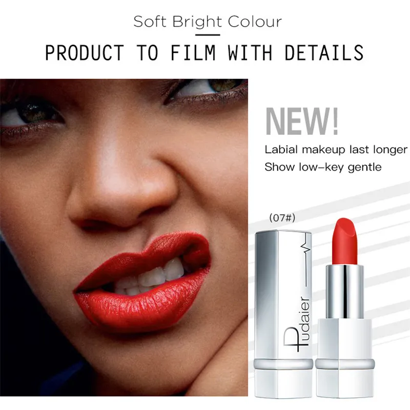 New Matte Lipstick Velvet Waterproof Lipstick Cosmetics for Makeup 17 Colors Sexy Red Brown Matte Makeup Lipsticks Lips Beauty
New Matte Lipstick Velvet Waterproof Lipstick Cosmetics for Makeup 17 Colors Sexy Red Brown Matte Makeup Lipsticks Lips Beauty