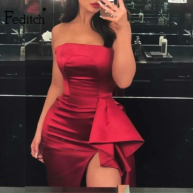 Feditch Off Shoulder Satin Women Dress Summer Pleated Party Dresses Plus Size 2019 Elegant Fashion Female Long Dress Festa
Feditch Off Shoulder Satin Women Dress Summer Pleated Party Dresses Plus Size 2019 Elegant Fashion Female Long Dress Festa