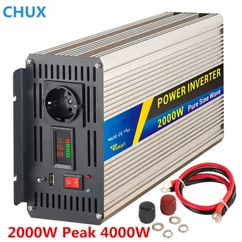 Power Inverter 2000W peak 4000W Pure sine wave Switch Power supply dc to ac 12V 24V to 110 220V 50HZ off inverter
Power Inverter 2000W peak 4000W Pure sine wave Switch Power supply dc to ac 12V 24V to 110 220V 50HZ off inverter