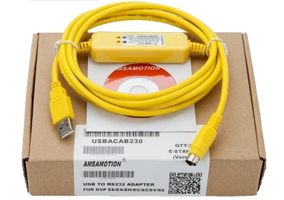 High quality PLC programming cable USBACAB230 for DVP series for Delta DVP EH / ES / EX series PLC
High quality PLC programming cable USBACAB230 for DVP series for Delta DVP EH / ES / EX series PLC