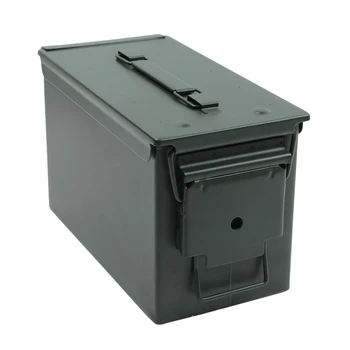 50 Cal Ammo Can Steel Ammo Box Military & Army Solid Tactical Waterproof Holder Box for Long-Term Bullet Valuables Storage
50 Cal Ammo Can Steel Ammo Box Military & Army Solid Tactical Waterproof Holder Box for Long-Term Bullet Valuables Storage