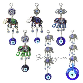 BRISTLEGRASS Turkish Blue Evil Eye Rhinestone Elephant Wall Hanging Pendants Amulets Lucky Charms Blessing Protection Home Decor
BRISTLEGRASS Turkish Blue Evil Eye Rhinestone Elephant Wall Hanging Pendants Amulets Lucky Charms Blessing Protection Home Decor
