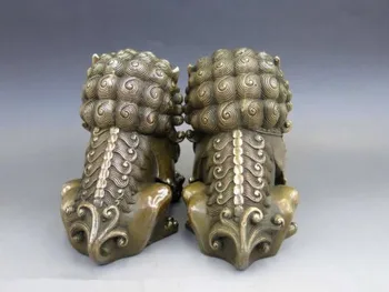 decoration bronze factory Pure Brass Antique Old A pair Chinese Brass Animal Foo Dog Lion town house Statue sculpture 
decoration bronze factory Pure Brass Antique Old A pair Chinese Brass Animal Foo Dog Lion town house Statue sculpture