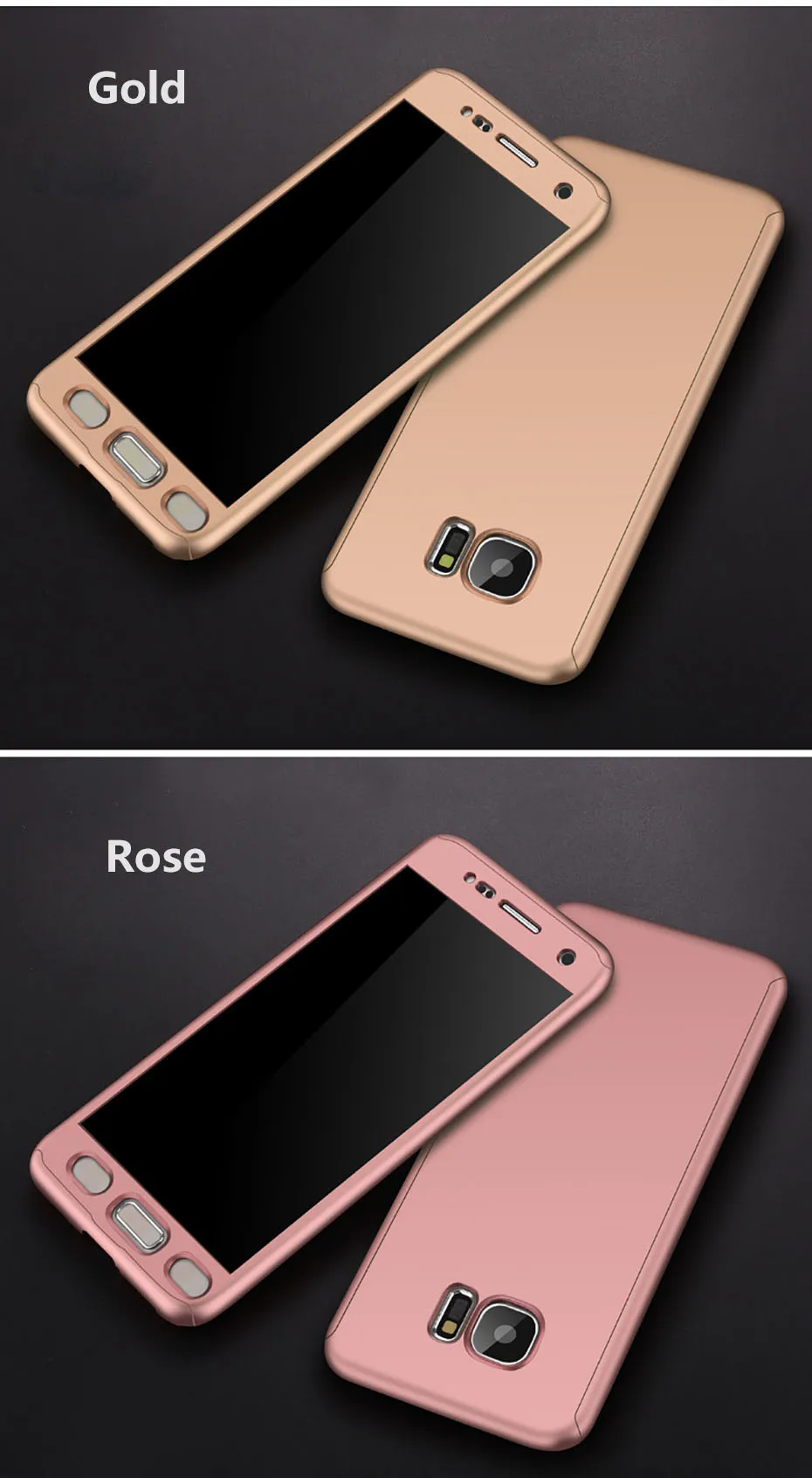 YAMIZOO s7 s8 Case For Samsung Galaxy s7 Edge Case Luxury 360 Full Cover Phone Cases For Samsung Galaxy s8 s9 Plus Case Note 8 (5)