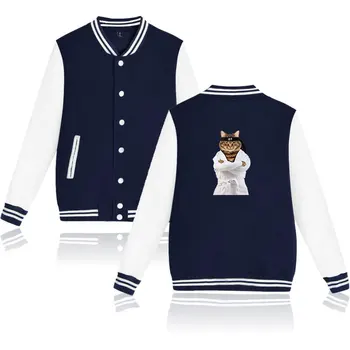 Karate Cat Jacket Casual Clothing Print A Fashion cat Baseball Uniform
Karate Cat Jacket Casual Clothing Print A Fashion cat Baseball Uniform