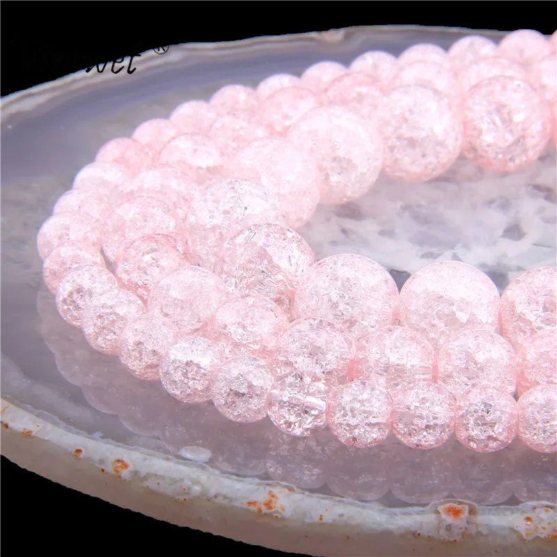 Pink Natural Cracked Quartz Crystals Round Popcorn Crystal Stone Loose Beads 6 8 10 12MM for Bracelet Jewelry Making 15.5inches
Pink Natural Cracked Quartz Crystals Round Popcorn Crystal Stone Loose Beads 6 8 10 12MM for Bracelet Jewelry Making 15.5inches