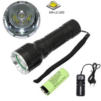 Portable Lanterna XM-L2 U2 LED Flashlight Tactical Aluminum Torch 5 Mode Light for Outdoor Lighting + 26650 Battery + Charger
Portable Lanterna XM-L2 U2 LED Flashlight Tactical Aluminum Torch 5 Mode Light for Outdoor Lighting + 26650 Battery + Charger