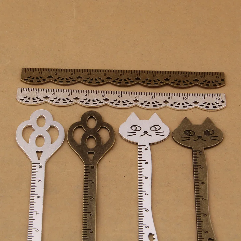 24pcs high quality Creativity Retro lace bow cat cartoon alloy Q version calibration ruler,bookmark for students women girls
24pcs high quality Creativity Retro lace bow cat cartoon alloy Q version calibration ruler,bookmark for students women girls