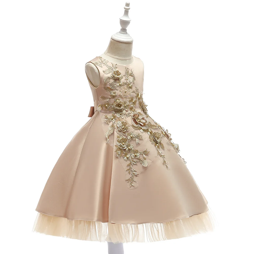 Champagne Flower Girl Dresses for Weddings Lace Appliques Communion Dresses Pageant Dress Prom Evening Dress for Little Girl
Champagne Flower Girl Dresses for Weddings Lace Appliques Communion Dresses Pageant Dress Prom Evening Dress for Little Girl