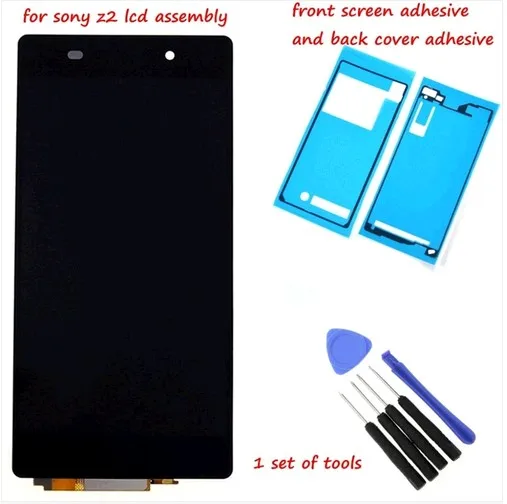 For Sony Xperia Z2 LCD L50W D6502 D6503 Display Digitizer Touch Screen assembly + adhesive + Tools replacement part , Black
For Sony Xperia Z2 LCD L50W D6502 D6503 Display Digitizer Touch Screen assembly + adhesive + Tools replacement part , Black