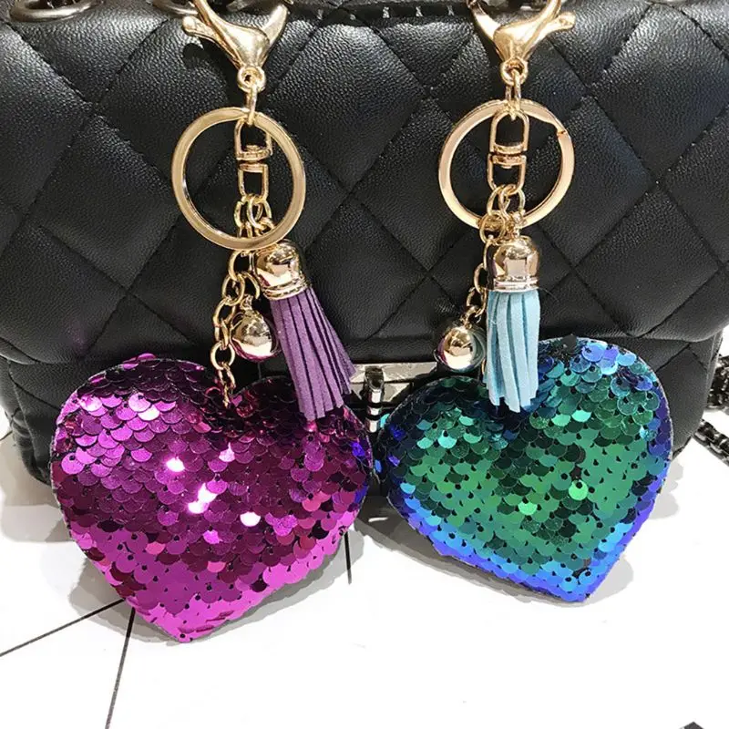 Key Chains Purse Bag Heart Sequins Keyrings Keychain Charm Pendant Gift Metal Key Wallets
Key Chains Purse Bag Heart Sequins Keyrings Keychain Charm Pendant Gift Metal Key Wallets