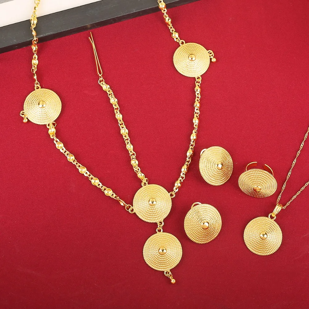 Ethiopian Jewelry Sets 24K Gold Color Bridal Jewelry Sets for Ethiopian Eritrean African Girls
Ethiopian Jewelry Sets 24K Gold Color Bridal Jewelry Sets for Ethiopian Eritrean African Girls