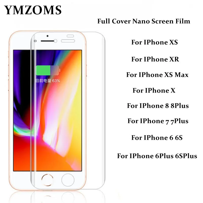 For IPhone XS Max Screen Protection Full Cover Nano Screen Film Foil For IPhone X XR 7 8 Plus 6 6s (Not Glass) Screen Protection
For IPhone XS Max Screen Protection Full Cover Nano Screen Film Foil For IPhone X XR 7 8 Plus 6 6s (Not Glass) Screen Protection