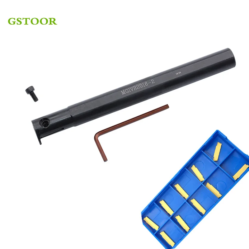 1pc MGIVR 2016-2 High Clamping Strength and 10pcs MGMN200 Carbide Inserts Lathe Turning Tool Boring Bar Holder with Wrench Set
1pc MGIVR 2016-2 High Clamping Strength and 10pcs MGMN200 Carbide Inserts Lathe Turning Tool Boring Bar Holder with Wrench Set