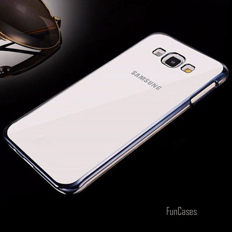 Роскошный Ультратонкий Прозрачный чехол из ТПУ с покрытием для samsung Galaxy J1 J5 J7 2016