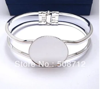 Free shipping!!!! 30mm Round Base Silver Plated Bangle bracelet cabochons blank base cabs
Free shipping!!!! 30mm Round Base Silver Plated Bangle bracelet cabochons blank base cabs