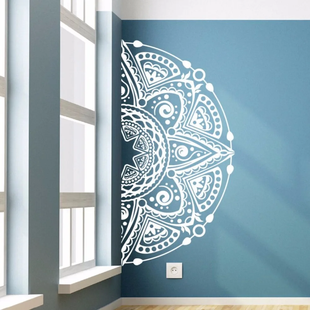 Half Mandala Flower Wall Sticker Meditation Style Vinyl Wall Decal Home Living Room Mural Half Mandala Window Sticker W428
Half Mandala Flower Wall Sticker Meditation Style Vinyl Wall Decal Home Living Room Mural Half Mandala Window Sticker W428