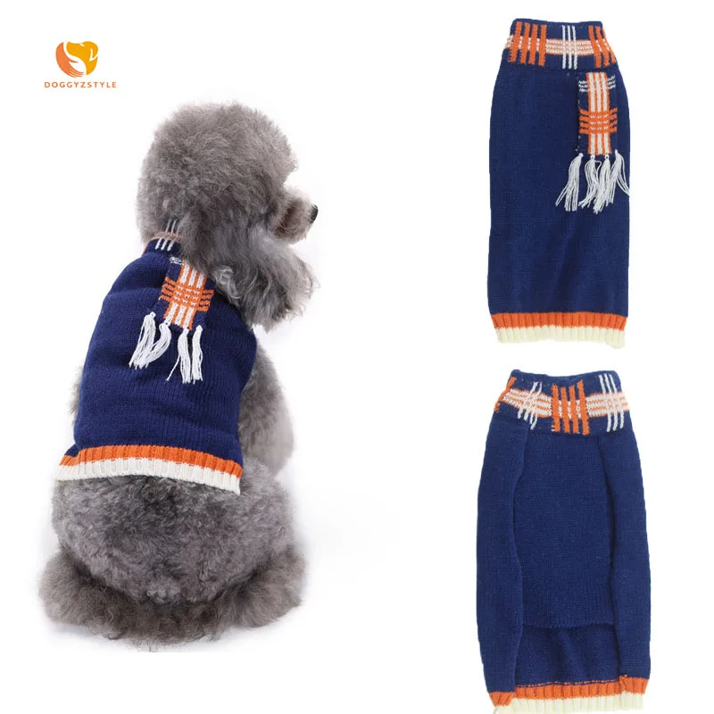 NEW Pet Dog Sweater Knitted Dogs Clothes Striped Sweaters Apparel For Small French Bulldog Chihuahua Navy Color DOGGYZSTYLE
NEW Pet Dog Sweater Knitted Dogs Clothes Striped Sweaters Apparel For Small French Bulldog Chihuahua Navy Color DOGGYZSTYLE