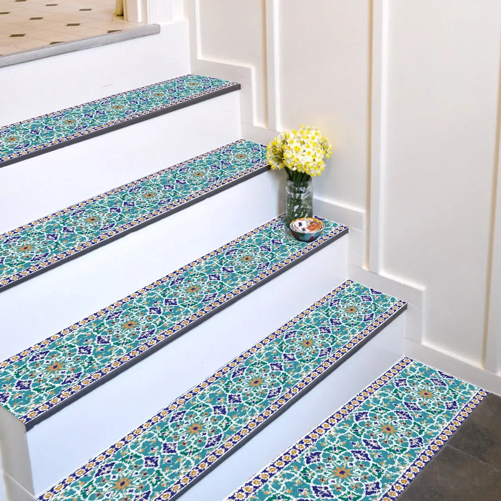 Moroccan Style Stair Sticker Non-slip Removable Ar PVC Home Room Decor Waterproof Wall Stickers Staircase Mural
Moroccan Style Stair Sticker Non-slip Removable Ar PVC Home Room Decor Waterproof Wall Stickers Staircase Mural