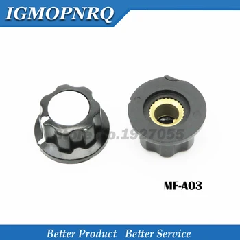 5pcs MF-A03 potentiometer knob WH118/WX050 bakelite knob copper core inner hole 6mm new original
5pcs MF-A03 potentiometer knob WH118/WX050 bakelite knob copper core inner hole 6mm new original