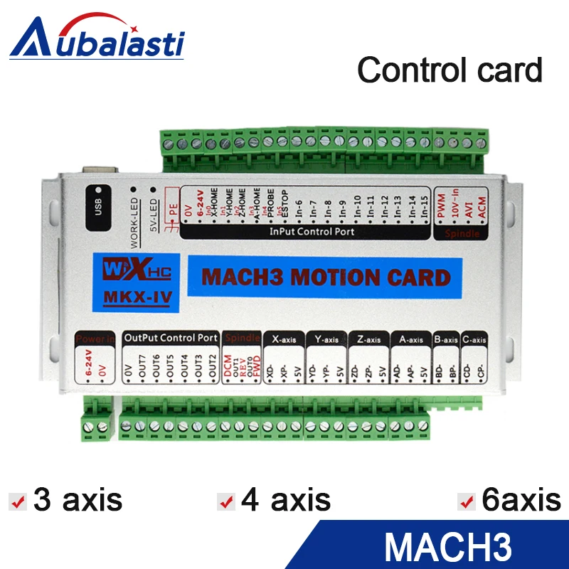 Mach 3 cnc control card 3 axis 4 axis 6 axis XHC MK3 CNC Mach3 USB port support window 7 10 systerm
Mach 3 cnc control card 3 axis 4 axis 6 axis XHC MK3 CNC Mach3 USB port support window 7 10 systerm