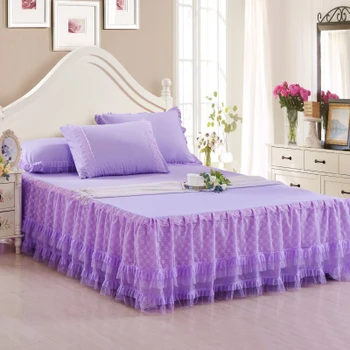 Hot Sale Bed Skirts Pink Beige Purple Princess Lace Mattress Cover 150x200cm Full 180x200cm Queen size bedding beautiful
Hot Sale Bed Skirts Pink Beige Purple Princess Lace Mattress Cover 150x200cm Full 180x200cm Queen size bedding beautiful