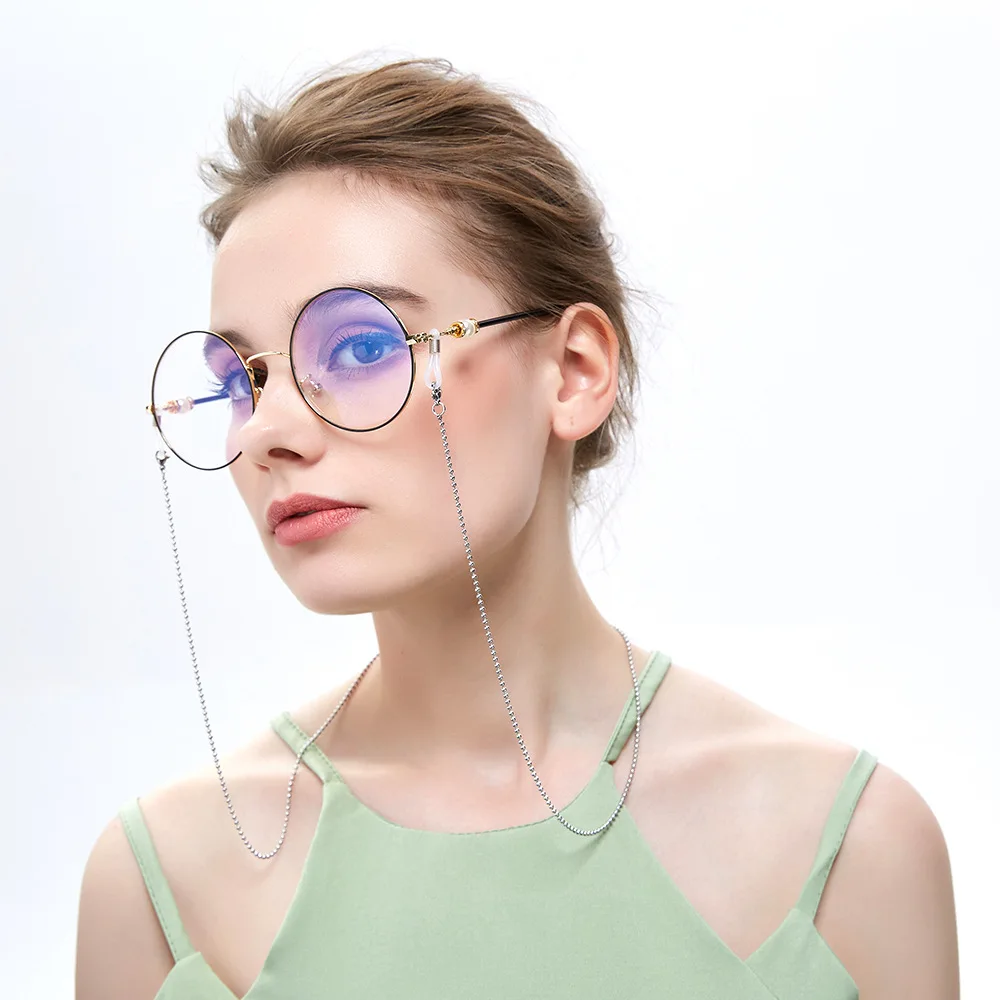 1pc/lot Fashion Metal Eyeglass stainless steel Chains Sunglasses Eyewears Neck Cord Holder with silicone loop
1pc/lot Fashion Metal Eyeglass stainless steel Chains Sunglasses Eyewears Neck Cord Holder with silicone loop