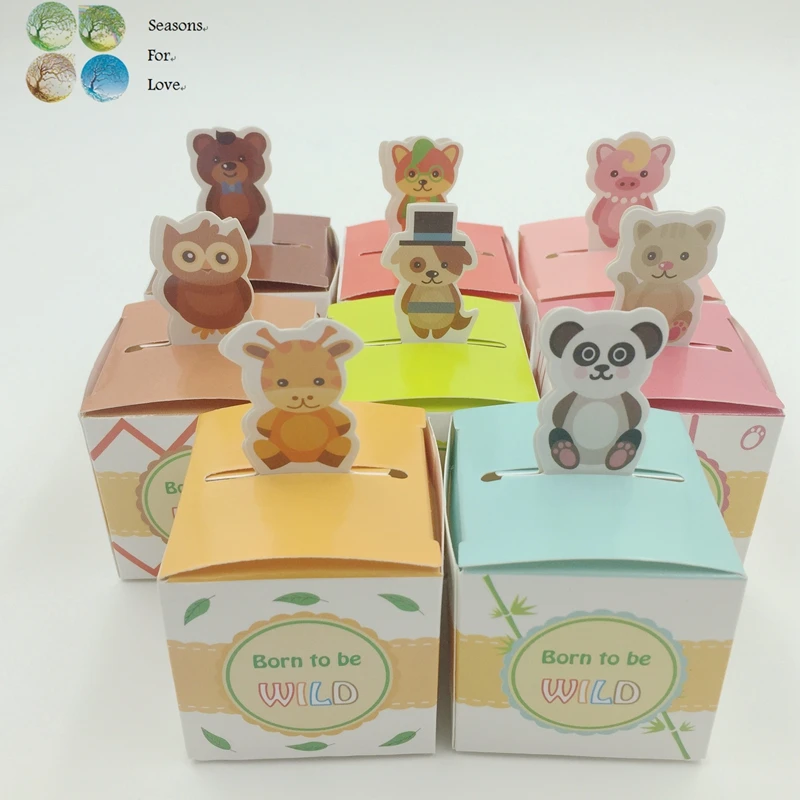 50pcs cute animal beer owl elephant fox cat chocolate candy box packaging event birthday party supplies decor kids baby shower
50pcs cute animal beer owl elephant fox cat chocolate candy box packaging event birthday party supplies decor kids baby shower